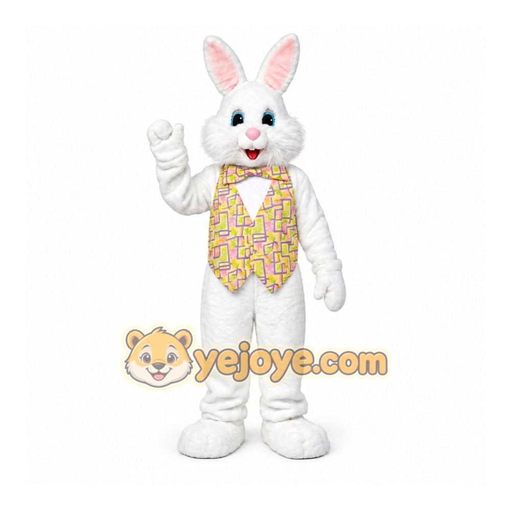 Easter Bunny Mascot Costume with Vest Easter Bunny Mascot Costume with Vest