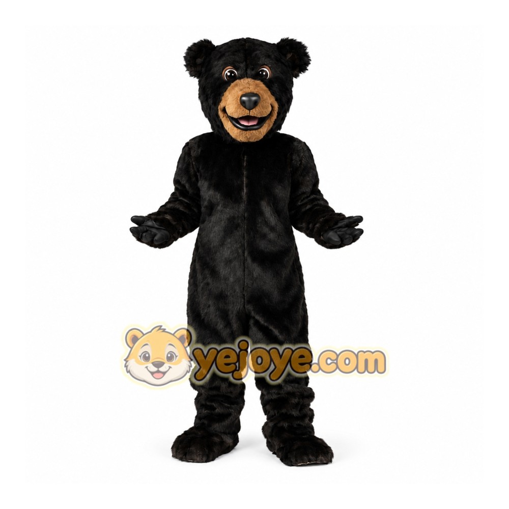 Adult Black Bear Mascot Costume Adult Black Bear Mascot Costume