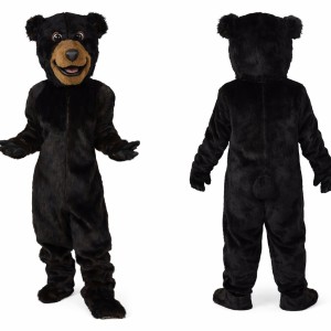 Adult Black Bear Mascot Costume