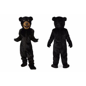 Adult Black Bear Mascot Costume