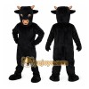 Adult Black Bull Mascot Costume Adult Black Bull Mascot Costume