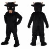 Adult Black Bull Mascot Costume