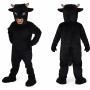 Adult Black Bull Mascot Costume