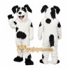 Black and White Dog Mascot Costume Black and White Dog Mascot Costume