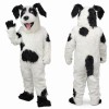Black and White Dog Mascot Costume