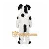 Black and White Dog Mascot Costume Black and White Dog Mascot Costume