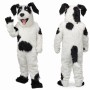 Black and White Dog Mascot Costume