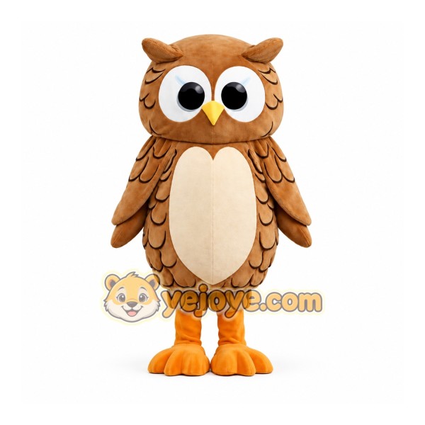 Cute Owl Mascot Costume Adult Size