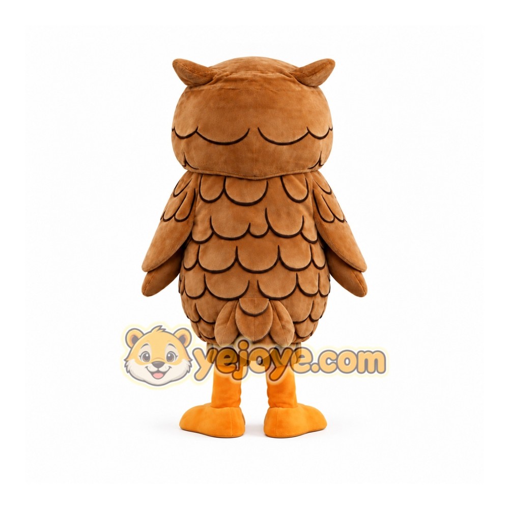 Cute Owl Mascot Costume Adult Size