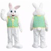 White Bunny Mascot Costume with Vest