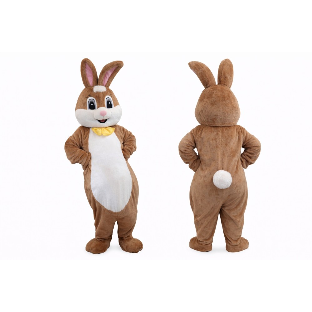 Brown Bunny Mascot Costume Adult Size