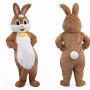 Brown Bunny Mascot Costume Adult Size
