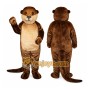 Cute Otter Mascot Costume Adult Size