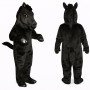 Black Horse Mascot Costume Adult