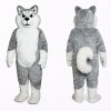 Gray Husky Mascot Costume Adult