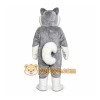 Gray Husky Mascot Costume Adult