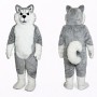 Gray Husky Mascot Costume Adult