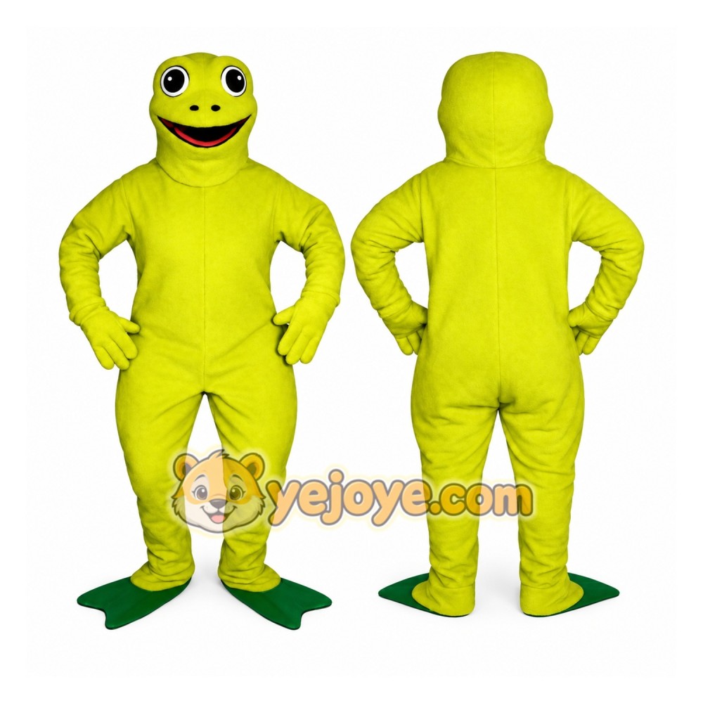 Green Frog Mascot Costume Adult