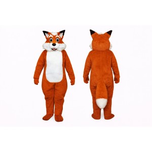 Orange Fox Mascot Costume Adult