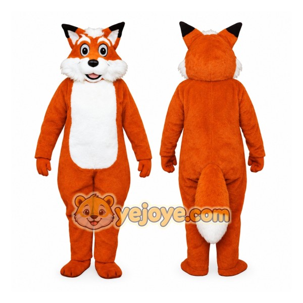 Orange Fox Mascot Costume Adult
