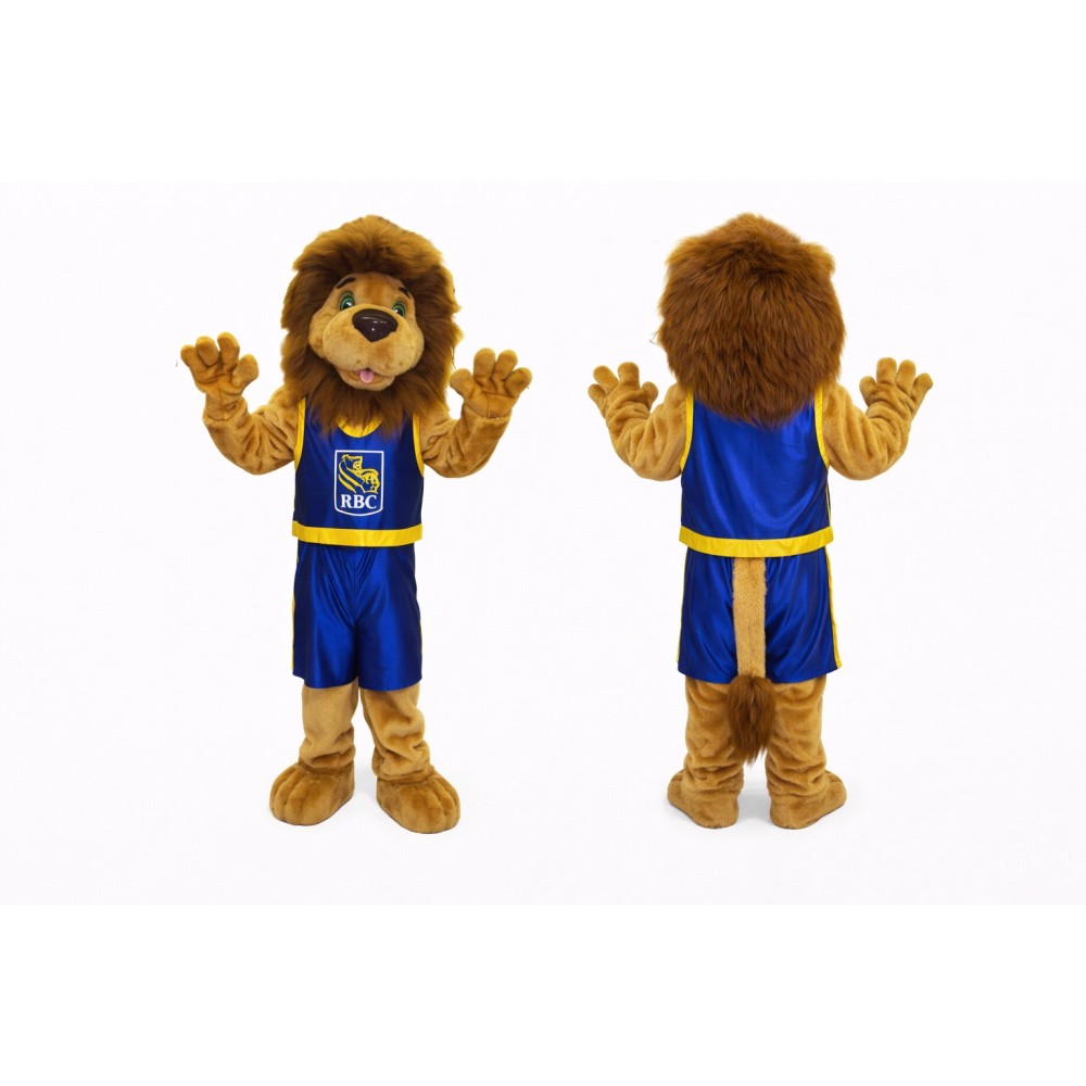 Lion Mascot Costume with Sports Uniform
