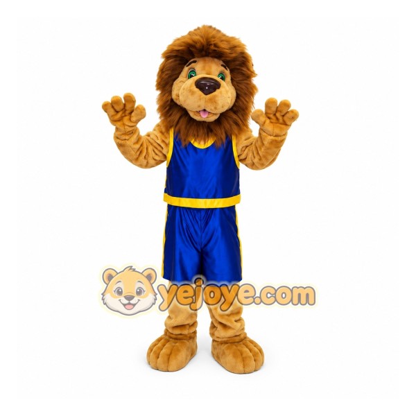 Lion Mascot Costume with Sports Uniform