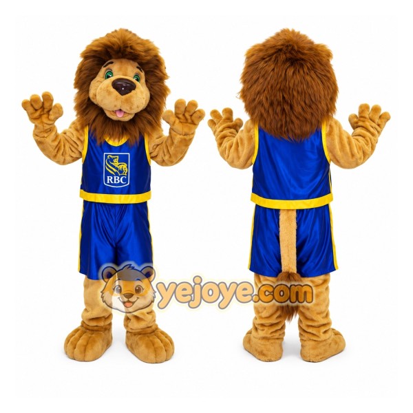Lion Mascot Costume with Sports Uniform