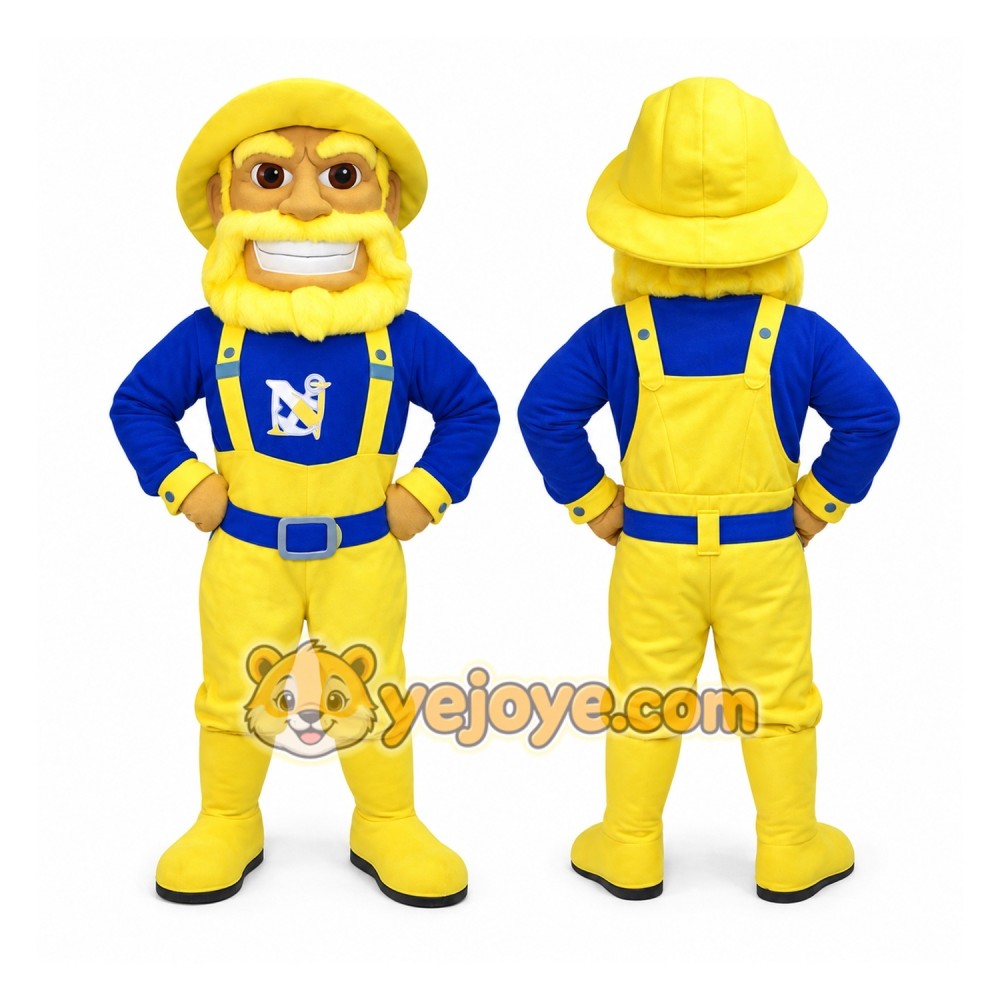 Construction Worker Mascot Costume Adult Construction Worker Mascot Costume Adult
