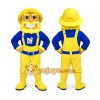 Construction Worker Mascot Costume Adult Construction Worker Mascot Costume Adult