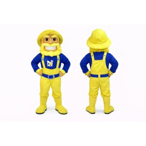 Construction Worker Mascot Costume Adult