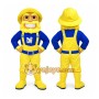 Construction Worker Mascot Costume Adult