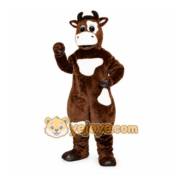 Brown Cow Mascot Costume Adult Brown Cow Mascot Costume Adult