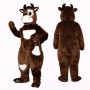 Brown Cow Mascot Costume Adult