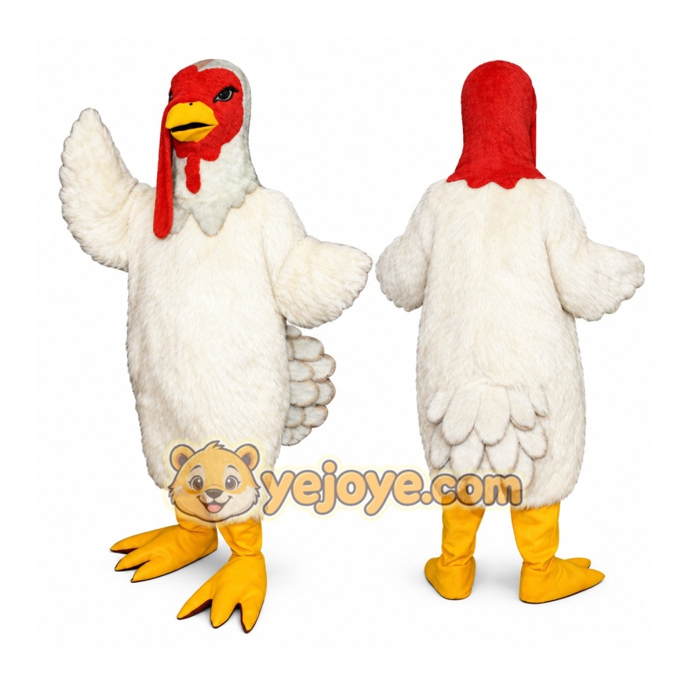 White Chicken Mascot Costume Adult White Chicken Mascot Costume Adult