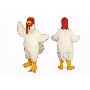 White Chicken Mascot Costume Adult