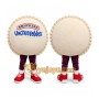 Round Sandwich Mascot Costume Adult