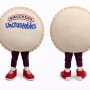 Round Sandwich Mascot Costume Adult
