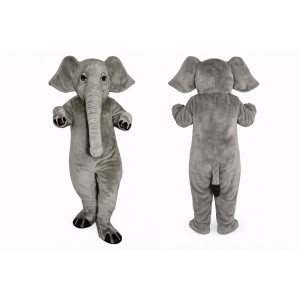 Gray Elephant Mascot Costume Adult