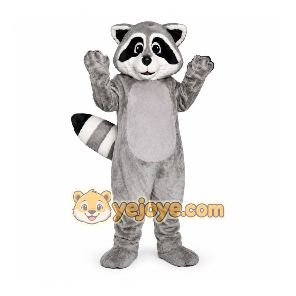 Gray Raccoon Mascot Costume Adult Gray Raccoon Mascot Costume Adult