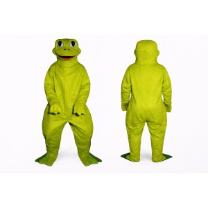 Green Frog Mascot Costume Adult