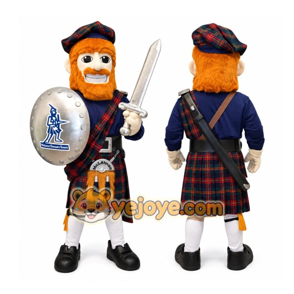 Scottish Warrior Mascot Costume Adult