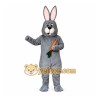 Gray Bunny Mascot Costume Adult