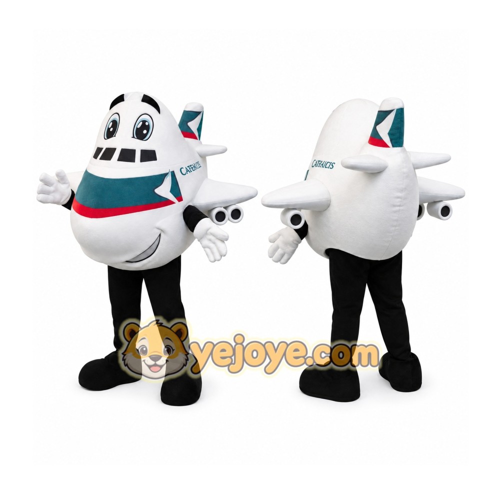 Cartoon Airplane Mascot Costume Adult Cartoon Airplane Mascot Costume Adult