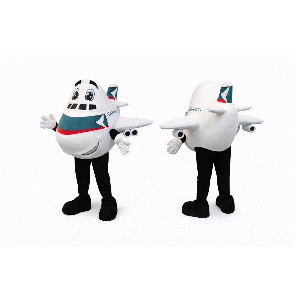 Cartoon Airplane Mascot Costume Adult