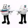 Cartoon Airplane Mascot Costume Adult