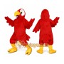 Red Parrot Mascot Costume Adult