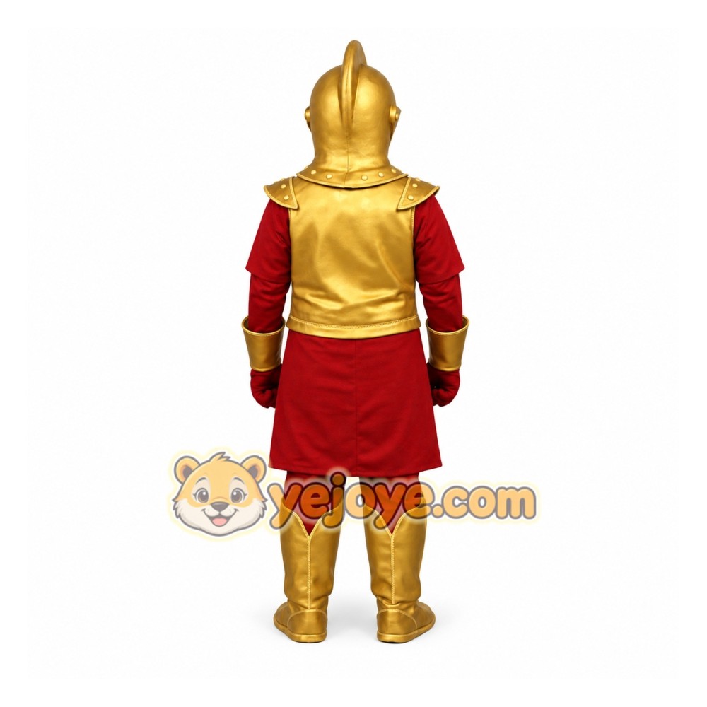 Golden Knight Mascot Costume Adult
