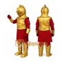 Golden Knight Mascot Costume Adult