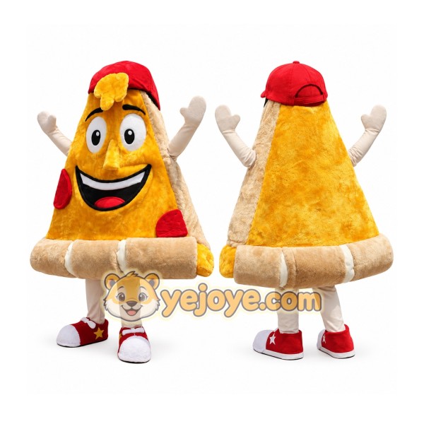 Cheese Pizza Slice Mascot Costume Adult