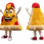 Cheese Pizza Slice Mascot Costume Adult